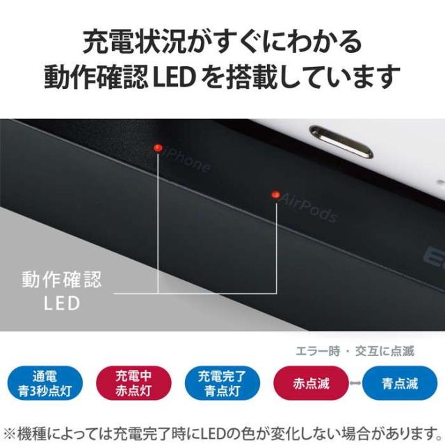 即納 代引不可 ワイヤレス充電器 7.5W+5W マグネット式 スタンド ブラック アップルウォッチ充電器はめ込み可 同時充電可 おくだけ充電 エレコム W-MS06BKの通販は 即納 代引不可 ワイヤレス充電器 7.5W+5W マグネット式 スタンド ブラック アップルウォッチ充電器はめ込み可 同時充電可 おくだけ充電 エレコム W-MS06BKの通販は