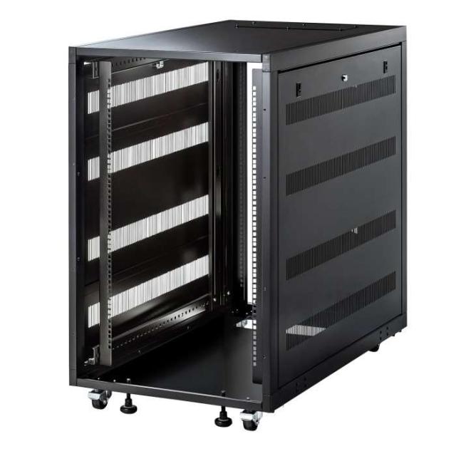 北海道・沖縄・離島配送不可 代引不可 19インチマウント型サーバーラック（18U D1100）キャスター付き アジャスター付き  サンワサプライ CP-SVT18Uの通販は