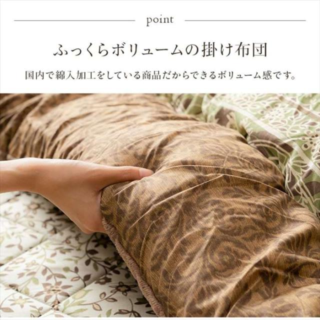 代引不可 こたつ布団 掛敷セット 約205×245cm 掛け敷き布団2点