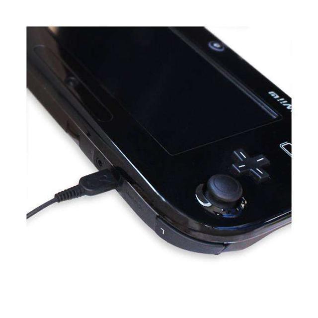 充電ケーブル AC充電器 ブラック 2m WiiU GamePad WiiUゲーム