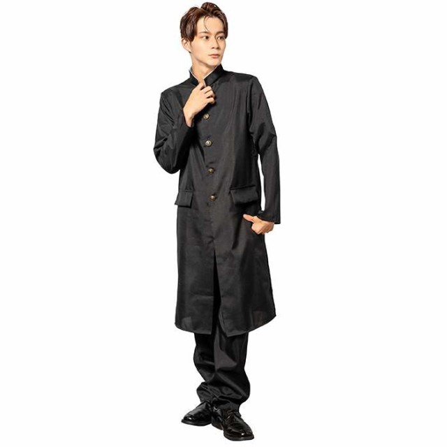 MENコス スクール長ラン メンズサイズ コスチューム コスプレ 衣装 仮装 変装  クリアストーン 4560320908180の通販は