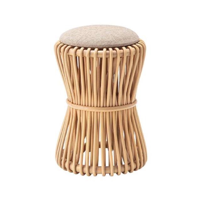 北海道・沖縄・離島配送不可 代引不可 ラウンドスツール ナチュラル 30ｘ30ｘ40cm 天然ラタン 東谷 GUY-260NAの通販は 7,939円
