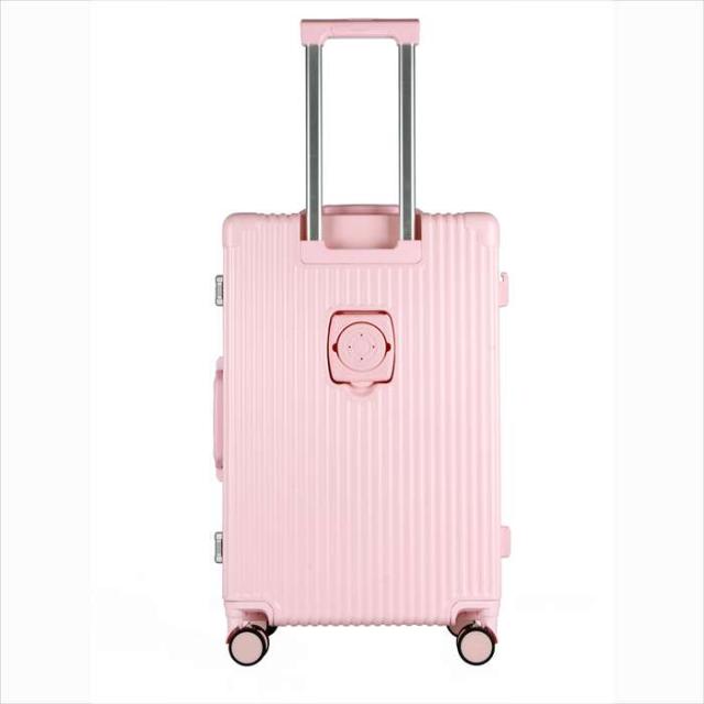スーツケース S ピンク 約35L 1泊〜3泊 多機能 フロントオープン キャリー