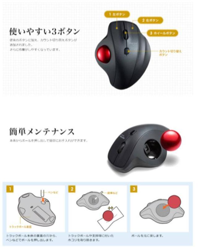 ワイヤレストラックボール マウス 3ボタン 2 4ghz エルゴマウス 静音スイッチ 親指操作タイプ ブラック サンワサプライ Ma Wtb129bkの通販はau Pay マーケット ドレスマ