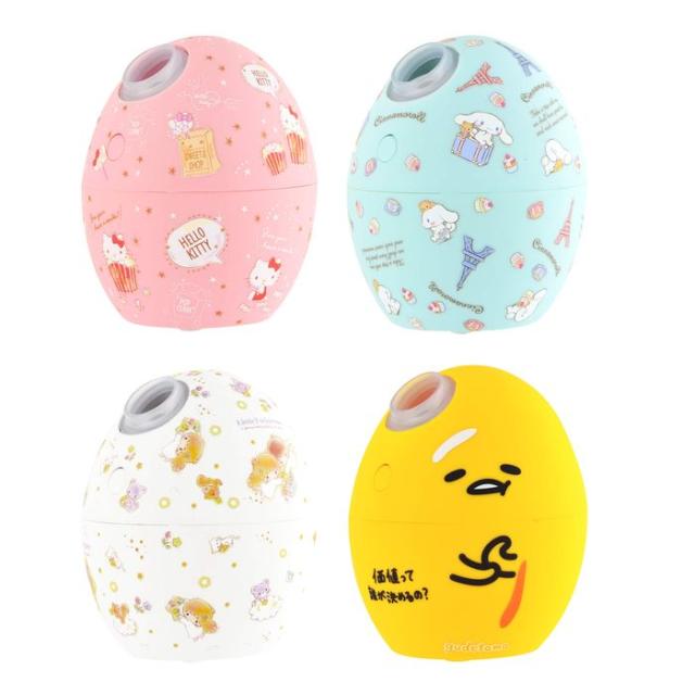 サンリオ タマゴ型 USB加湿器 卓上 デスク 自宅 オフィス ミスト 超音波式 コンパクト かわいい グリーンハウス GH-UMSEIの通販は