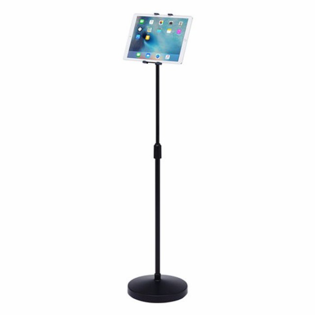 即納 代引不可 iPad/タブレットスタンド 7〜13インチ対応 高さ可変機能付 縦横360度回転 受付 施設 オフィス ブラック サンワサプライ MR-TABST12Nの通販は 10,908円