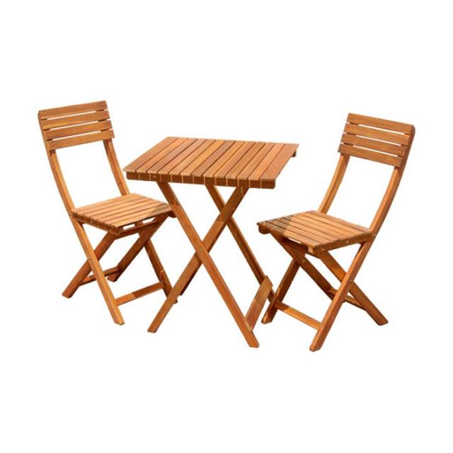 北海道・沖縄・離島配送不可 代引不可 ガーデンセット 3点セット 60cm幅 TOAST テーブル チェア ガーデン3点セット 天然木アカシア材 折りたたみ コンパクト アウトドア ブラウン ホームテイスト SH-05-79444--BR---LF2の通販は 16,404円