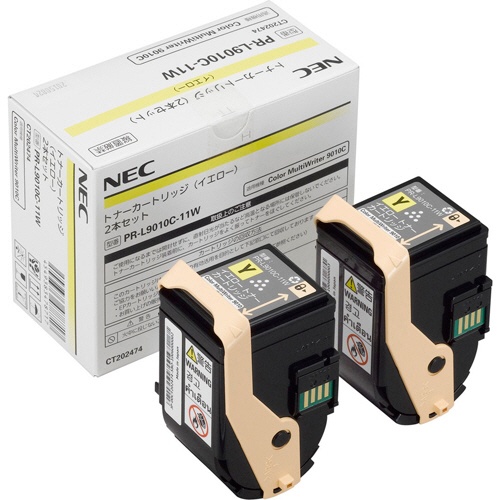 沖縄・離島配送不可 代引不可 エヌイーシー 純正 トナーカートリッジ 2本セット （イエロー）PR-L9010C-11W NEC PR-L9010C-11W