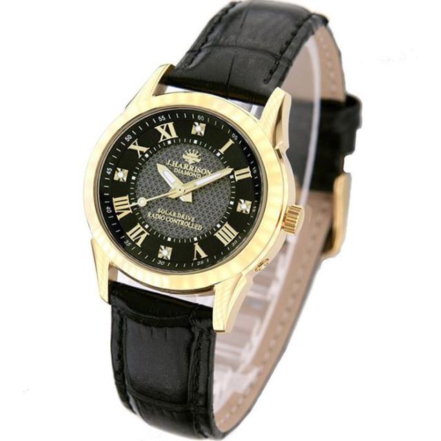 ジョンハリソン 腕時計 ウォッチ 11石天然ダイヤモンド付 ソーラー電波 高級 ブランド レディース J.HARRISON JH-085LGBの通販は