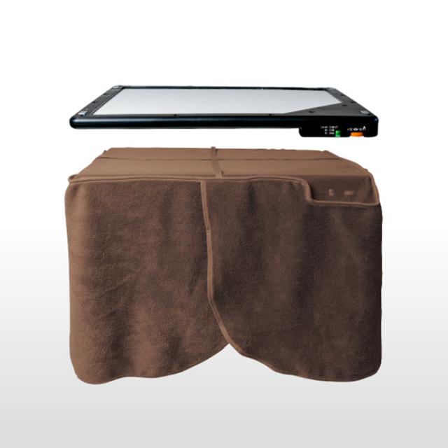 テーブルヒーター カーボンタイプ 脚/カバー付き  足元を温めるテーブルヒーター マグネットで机の下に簡単取付 人感センサー テクノス DH-450の通販は 6,091円