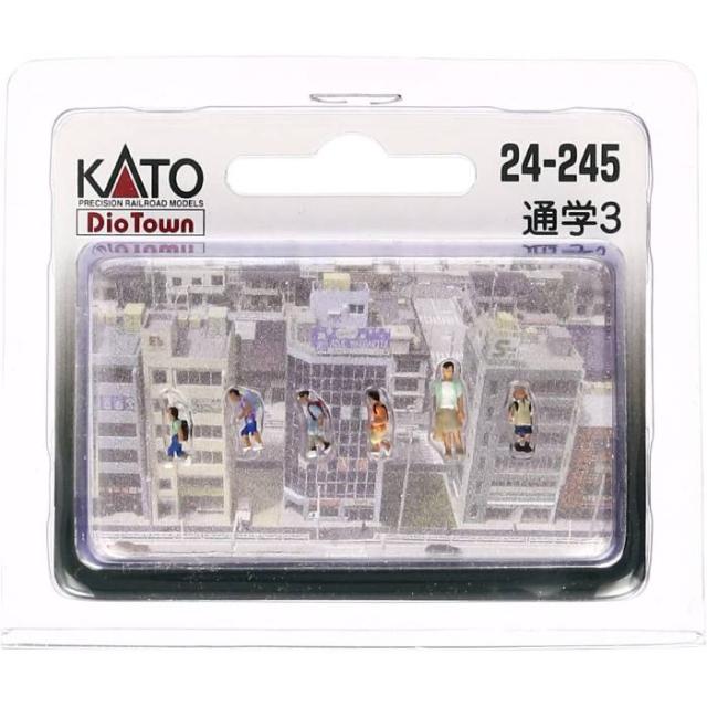 Nゲージ 人形 通学3 鉄道模型 レイアウト ストラクチャー