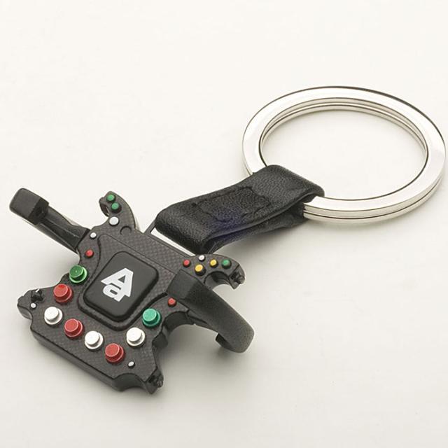 ティファニー製ステアリングホイール型メタルキーホルダー キーホルダー キーチェーン ホイール タイヤホイール 1個