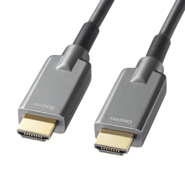 代引不可 ドラム付き光ファイバHDMIケーブル 8K 60Hz 4K 120Hz 対応 ブラック 30m サンワサプライ KM-HD20-UFBD30
