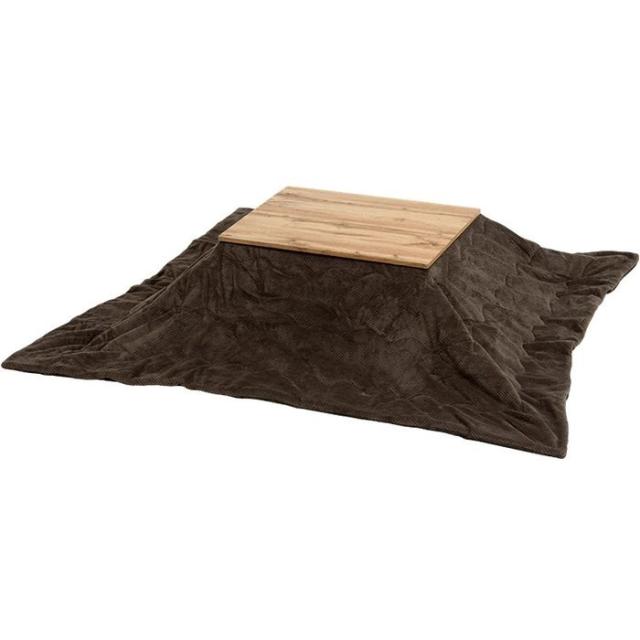 北海道・沖縄・離島配送不可 代引不可 こたつ＋うす掛け布団 2点セット カルテスビケ 一式 コンパクト 一人暮らし 幅75×奥行60 ブラウン HAGIHARA 2090935400の通販は 14,673円