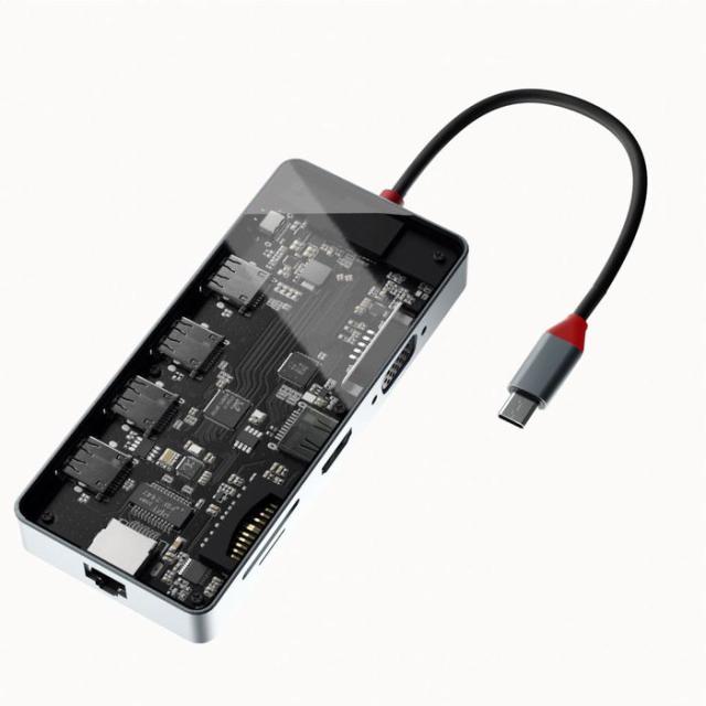 多機能 マルチアダプター SEE-THROUGH6　（シースルーシックス） PC パソコン エアリア SD-CMULTI01-Bの通販は 5,120円