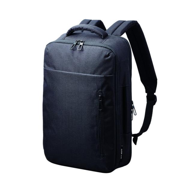 即納 代引不可 リュック ビジネスリュック 12L 2way 撥水加工 14インチノートPC 収納可 通勤 通学 ビジネスバッグ バックパック ブラック エレコム BM-BPTWBKの通販は