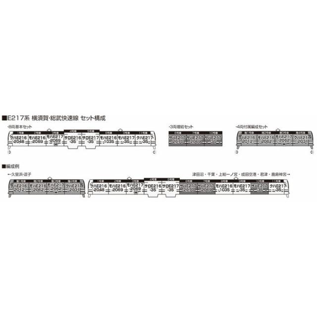 Amazon | KATO Nゲージ E217系 横須賀・総武快速線 4両付属編成