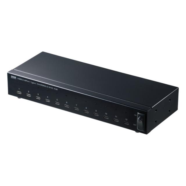 USB2.0 Type-C 12ポートハブ サンワサプライ USB-2THCS12N