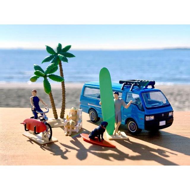 ジオコレ64 #カースナップ19b サーフィン2 トミーテック 330813