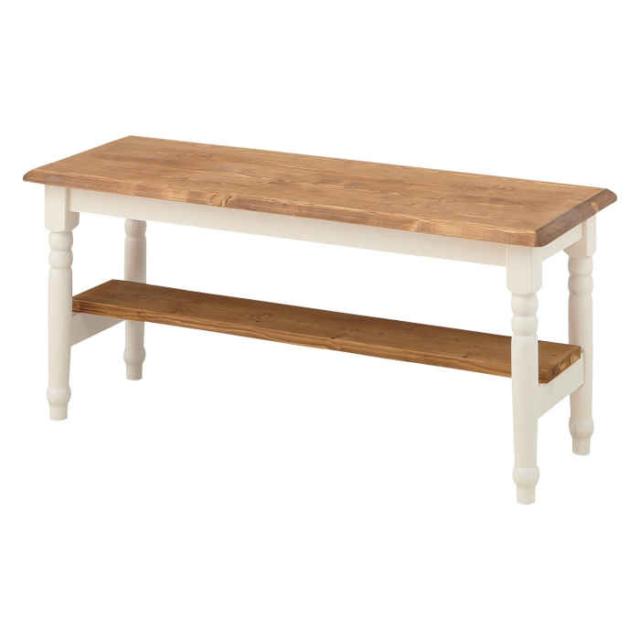 北海道・沖縄・離島配送不可 代引不可 ベンチ 幅100cm 木製 天然木 パイン 背もたれ無し 腰掛け 長椅子 ダイニング 食卓 椅子 東谷 CFS-212の通販は 24,040円