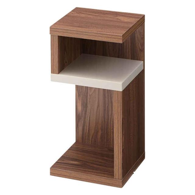北海道・沖縄・離島配送不可 代引不可 サイドテーブル ナイトテーブル 強化プリント紙化粧合板 ベッドサイド ソファサイド 組立式 ロジック 東谷 SO-332WALの通販は 9,190円