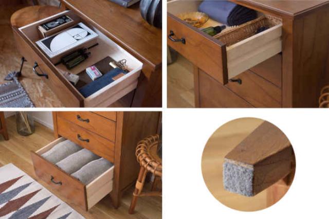 【新品 展示処分品 】北欧スタイル 天然木 ミンディ材 4段 チェスト 家具 1円 1スタ 赤字覚悟 リビング 収納 希少木材 PM-307 天然木 チェスト 4段 幅80cm 完成品 木製 おしゃれ 北欧 リビング 収納