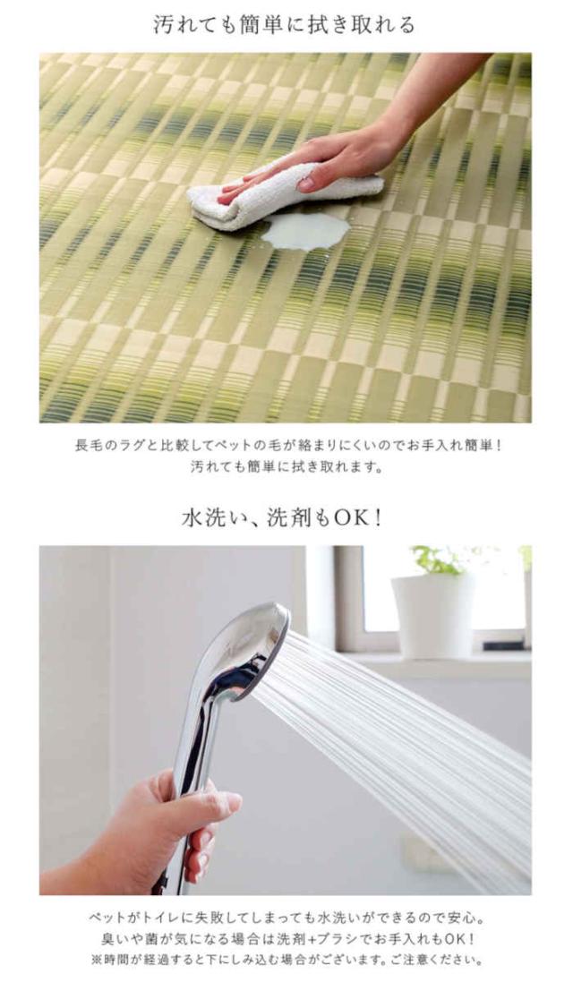 北海道・沖縄・離島配送不可 代引不可 ござ 江戸間4.5畳 261×261cm カーペット ラグ 日本製 国産 ポリプロピレン 耐久性 汚れに強い 洗える カビにくい 除菌スプレー対応 インテリア アウトドア レジャー ペット 日本製 IKEHIKO HYR261261の通販は