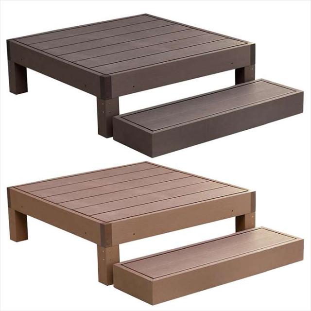 ※個人宛不可・北海道・沖縄・離島配送不可※ ウッドデッキ 四国化成 ファンデッキHG コーナー幕板仕様(幕板A) 延高束柱 間口2間×出幅5尺 間口3 個人宛不可・北海道・沖縄・離島配送不可\u203b ウッドデッキ 四国化成