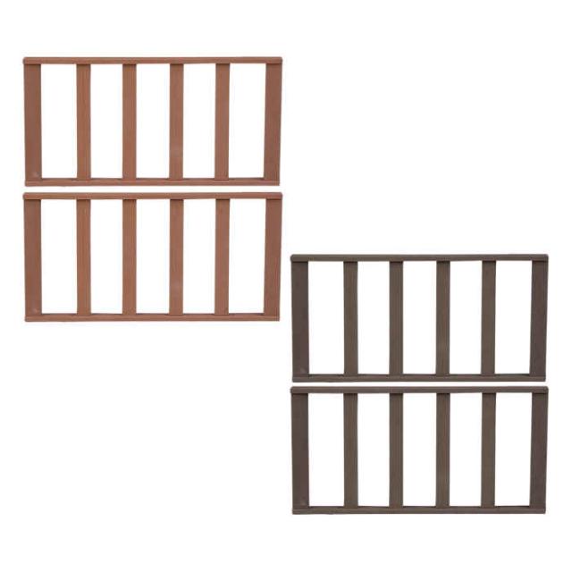 北海道・沖縄・離島配送不可 代引不可 フェンス 人工木ウッドデッキ ecofeel エコフィール 用 ストレートフェンス 同色2枚組 天然木のような風合い 合成樹脂 腐らない 丈夫 長持ち ささくれない メンテナンス簡単 住まいスタイル PWDE-ST-2Pの通販は