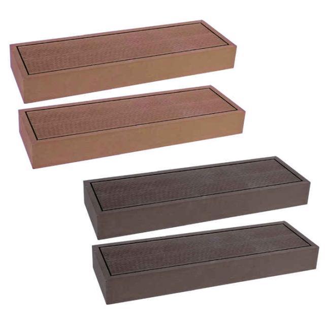 北海道・沖縄・離島配送不可 代引不可 ステップ 人工木ウッドデッキ ecofeel エコフィール用 2台セット 玄関 ベランダ 勝手口 段差 上り下り 天然木のような風合い 合成樹脂 腐らない 長持ち ささくれない 住まいスタイル PWDE-STP90-2P