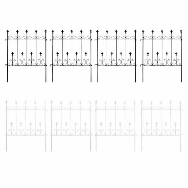 北海道・沖縄・離島配送不可 代引不可 フェンス アイアンフェンス オールドシャトーフェンス ミニタイプ 4枚組 スチール 地面に挿すだけ の通販はau  PAY マーケット ドレスマ au PAY マーケット－通販サイト