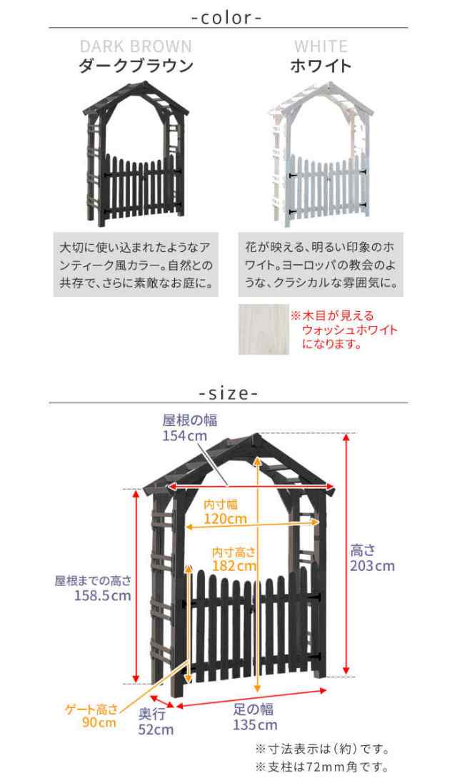 北海道・沖縄・離島配送不可 代引不可 天然木製三角アーチ ゲート