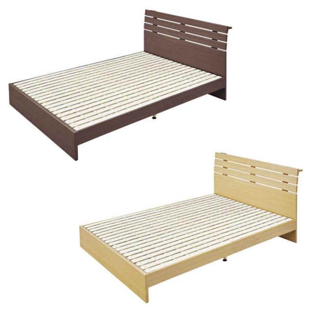 北海道・沖縄・離島配送不可 代引不可 ベッド ダブルベッド すのこベッド W142×D207×H75×SH24cm 2口コンセント付 1500W 耐荷重100kg インテリア 家具 寝室 シンプル 組立式 東谷 B-80Dの通販は