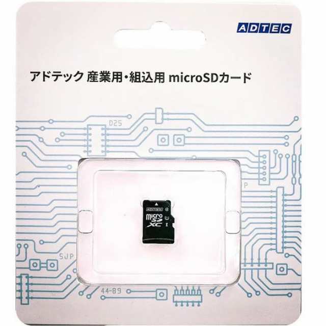 代引不可 microSDXCカード 産業用 microSDXC 64GB C10 UHS-I U1 Amlc データの保持力を強化するための専用コントローラ搭載 ADTEC EMX64GPBWGBECEAZ