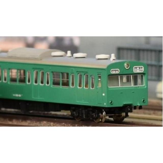 Nゲージ 国鉄 JR 103系 低運・非ユニット窓・冷改車・エメラルド