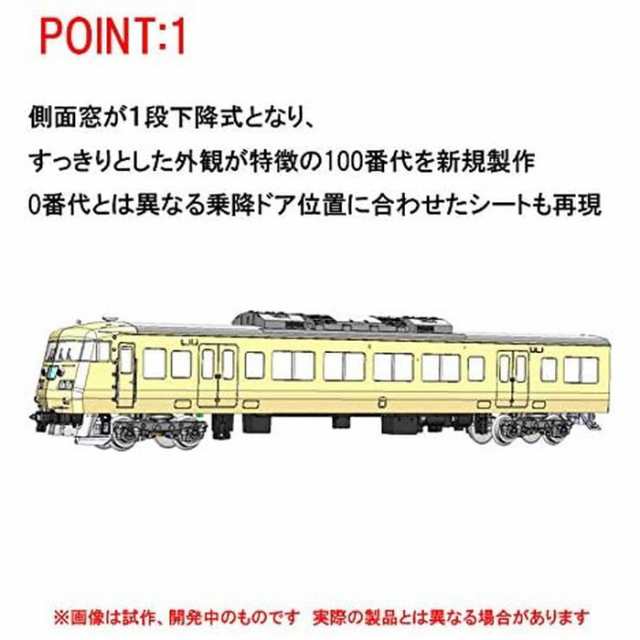 沖縄・離島配送不可 Nゲージ 国鉄 117-100系 近郊電車 新快速 セット 6