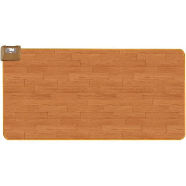 ホットカーペット 電気カーペット フローリングカーペット 1畳 176×88cm 200W ブラウン木目  防水 キッチン対応 省エネ スライド温度調節 広電 CWC101H-BWの通販は 12,269円