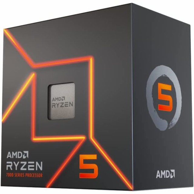 代引不可 CPU デスクトップパソコン用 AMD Ryzen 5 7600 with Wraith Stealthクーラー 3.8GHz 6コア 12スレッド 38MB 65W AMD 100-100001