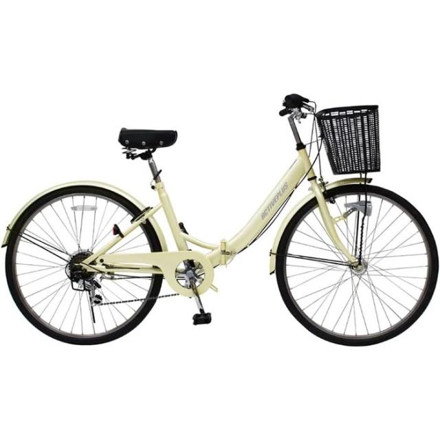 北海道・沖縄・離島配送不可 代引不可 自転車 ACTIVE PLUS ノーパンク FDB266SL オフホワイト ミムゴ MG-AP266NLの通販は