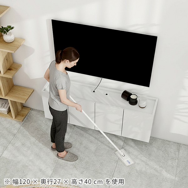 ウォールシェルフ フロート テレビボード フロートテレビボード テレビ台 TVボード 後付け 壁付け 扉 賃貸 白 50型 石膏ボード シンプル 鏡面 おしゃれ 省スペース 日本製 完成品 48型 幅150 浮かせる 高級感 収納 高さ40 壁掛け 42型 ホワイト 配線 ホテルライク ●_9