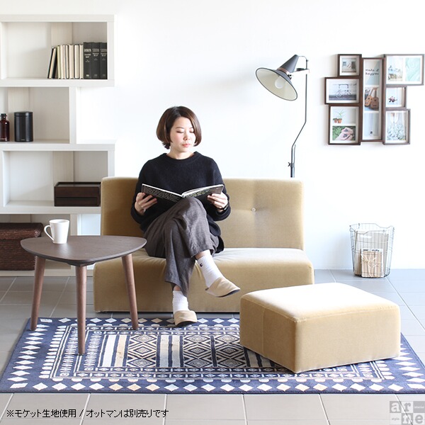 ソファー 2人掛け ローソファー 2人掛けソファー おしゃれ アームレス ソファ コンパクト 2人用 フロアソファ Very 2P 迷彩 Very 2P □_8