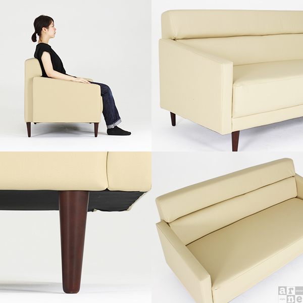 ソファ 3人掛け 合皮 レザー ダイニングソファ リビングソファー コンパクト カフェ 北欧 レトロ モダン Thyme 3P 合皮 □の通販は ソファ 3人掛け 合皮 レザー ダイニングソファ リビングソファー コンパクト カフェ 北欧 レトロ モダン Thyme 3P 合皮 □の通販は