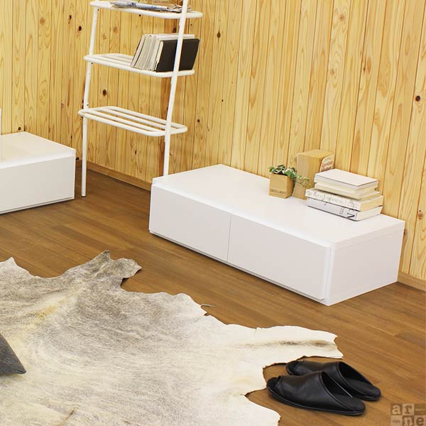 チェスト おしゃれ 完成品 北欧 ナチュラル 白 ロータイプ 引き出し クローゼット収納 コンパクト ローボード ローチェスト リビングチェスト 幅89 1段 木製 収納家具 COLUMNﾁｪｽﾄ 1段  ☆_4