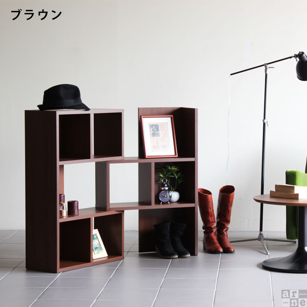 本棚 おしゃれ 白 書棚 スライド コーナー ディスプレイラック 完成品 伸縮 オープンラック 3段 約幅60 幅80 R+R 60-3 ☆_3