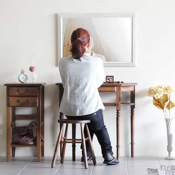 フレームミラー 鏡 ミラー 壁掛け鏡 壁掛けミラー ウオールミラー （白 ホワイト ホワイト色）：A-20157-451mmxh552mm  壁掛け鏡、ウォールミラー