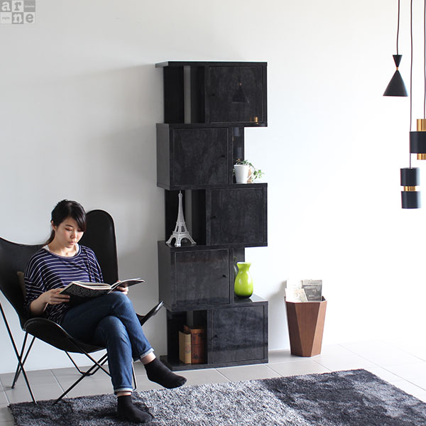 オープンシェルフ シェルフ 扉 おしゃれ 5段 S字ラック ディスプレイ