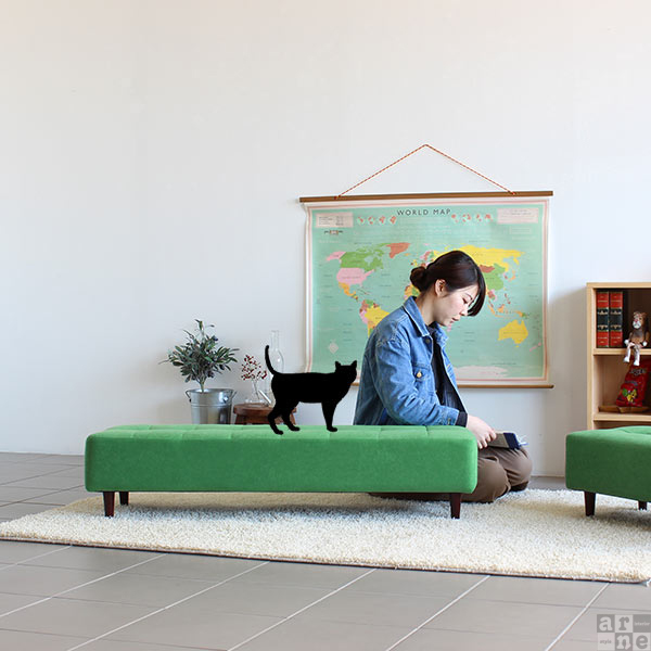 子供用 ソファー 2人 キッズソファ 玄関 ミニソファ ベンチ ソファー 肘なし おしゃれ 日本製 arne mini Baggy 1200 ソフィア □の通販は