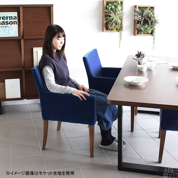 ダイニング アームチェア 1人掛 ダイニングチェア 肘付き カフェ おしゃれ JOY 1P M右肘/脚BR ミカエル □_5