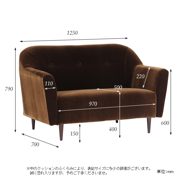 ソファ 2人掛け おしゃれ コンパクト 座面高 2人掛け ソファ 二人掛けソファー Roy01 2P ミカエル □_2