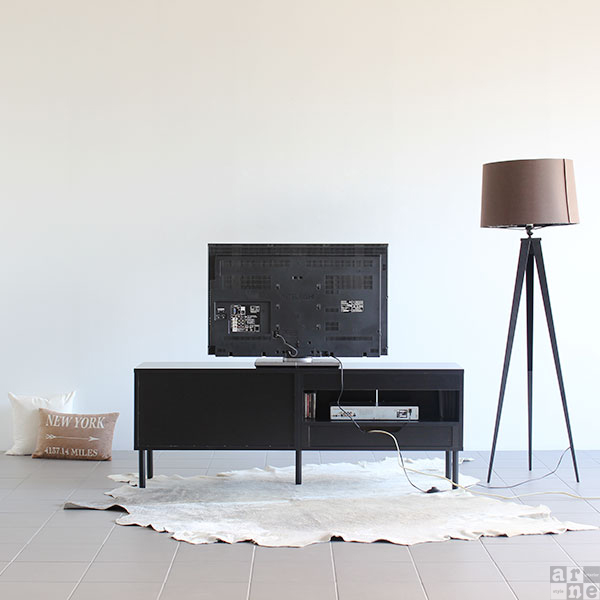 テレビ台 鏡面 黒 ローボード テレビボード 160 完成品 ブラック